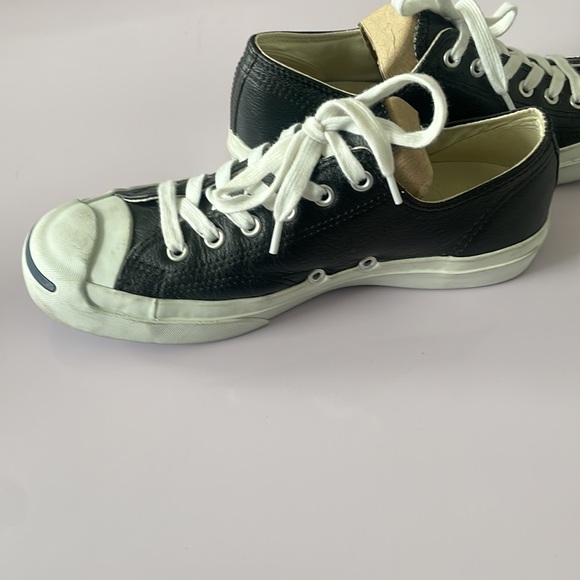 Converse Jack Purcell Black leather sneakers - Picture 4 of 7